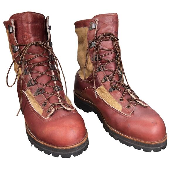 Vintage Danner Sierra Gore-Tex Burgundy Tan Hiking Boot Size 9.5 EE main image 9